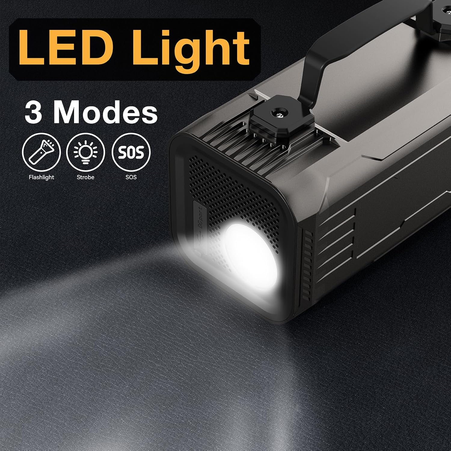 Agifoy LED Light with 3 Modes – Flashlight, Strobe, and SOS for Emergency and Outdoor Use, Durable and Portable Design.